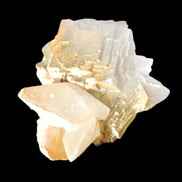 Clear Yellow Fluorite with 45mm dog-tooth Calcite 98*76*55mm 286g in sunlight - Rocks and Things Store
