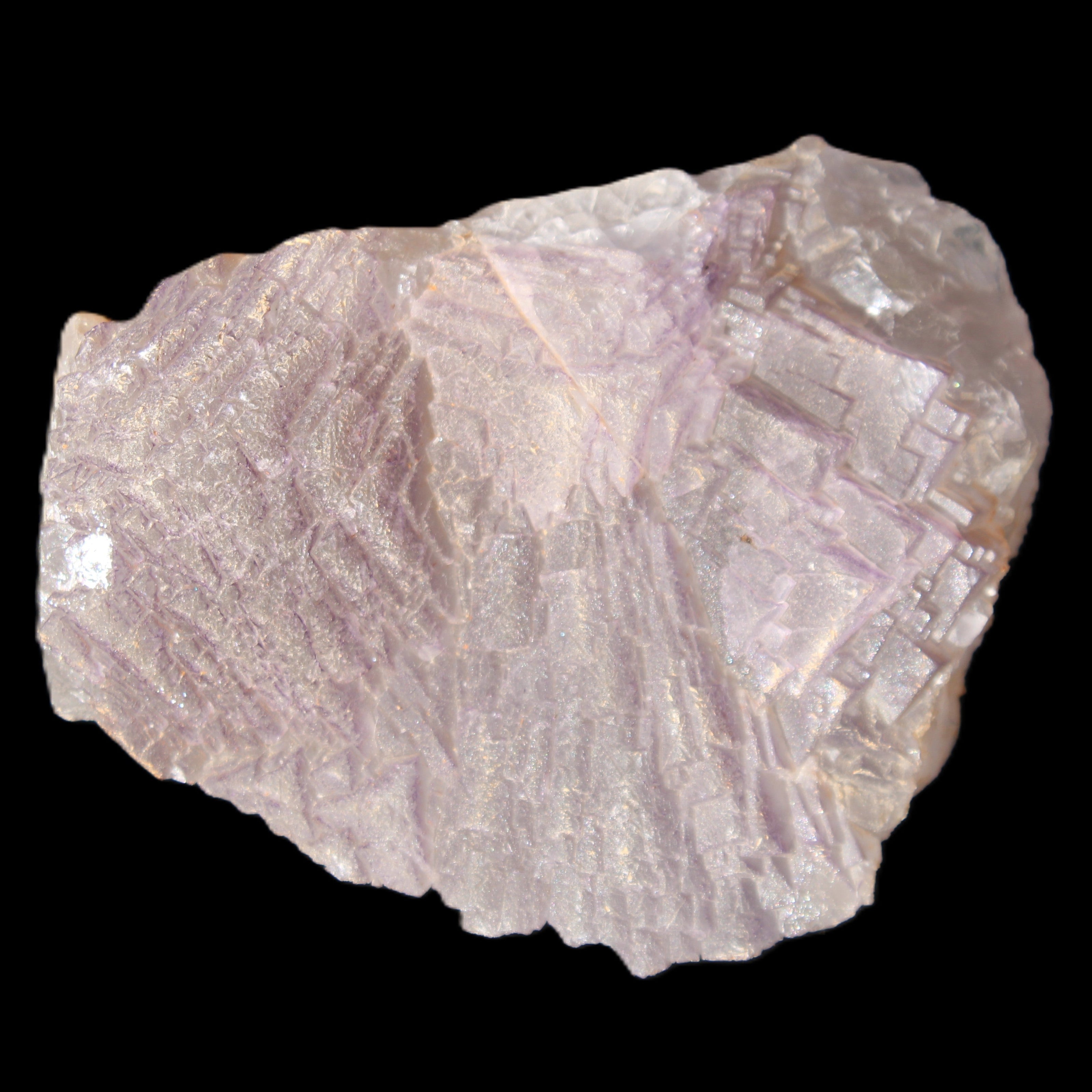 Clear Fluorite stepped cluster 109*80*60mm 654g in sunlight - Rocks and Things Store