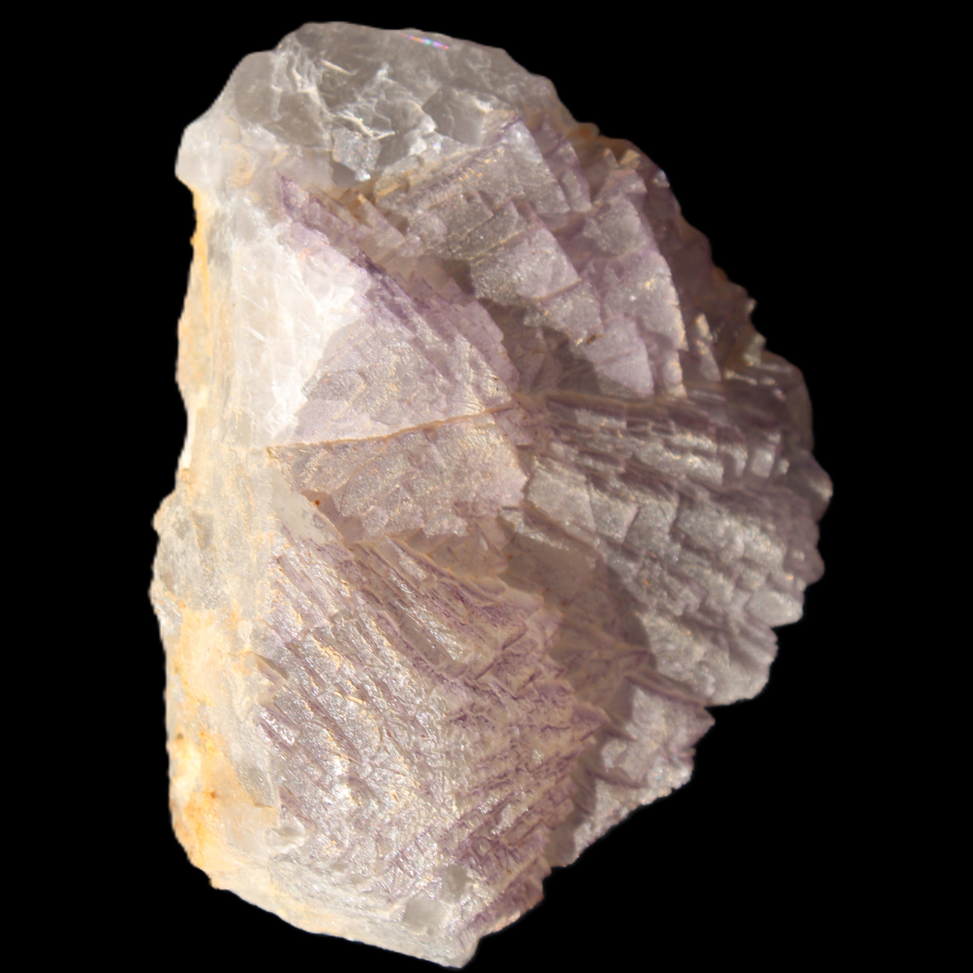 Clear Fluorite stepped cluster 109*80*60mm 654g in sunlight - Rocks and Things Store