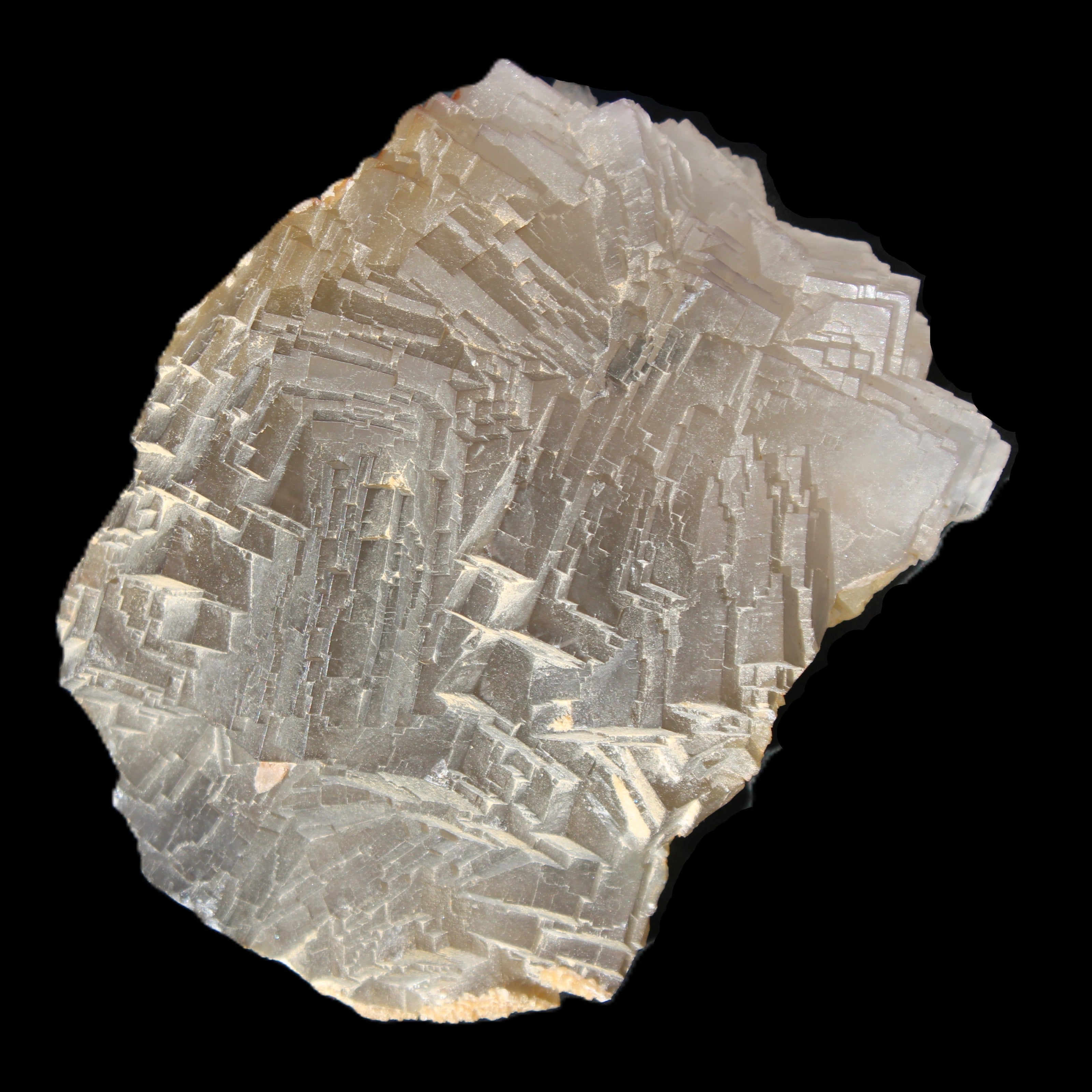 Clear Fluorite cubic stepped cluster 104*72*50mm 660g in sunlight - Rocks and Things Store