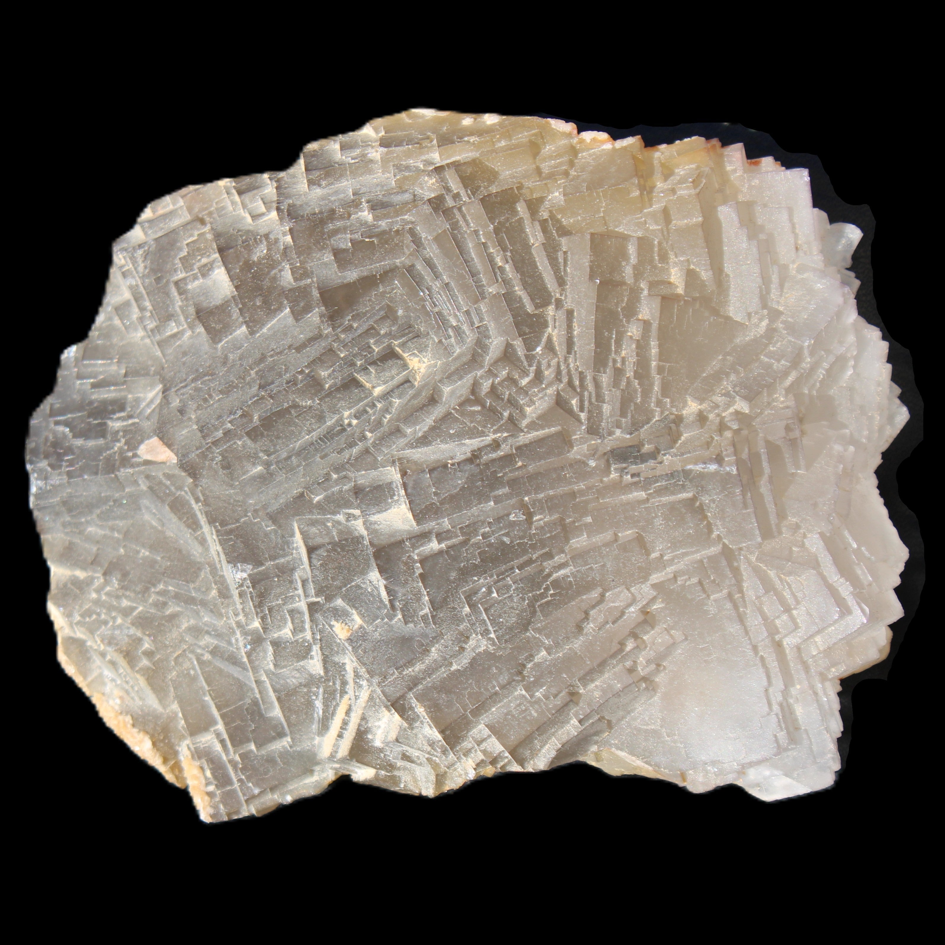 Clear Fluorite cubic stepped cluster 104*72*50mm 660g in sunlight - Rocks and Things Store