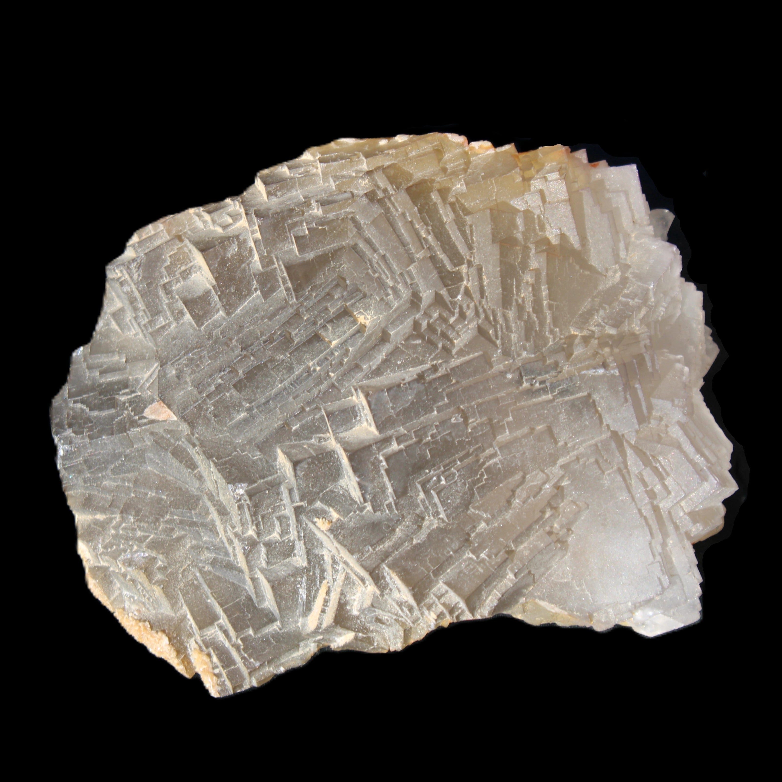 Clear Fluorite cubic stepped cluster 104*72*50mm 660g in sunlight - Rocks and Things Store