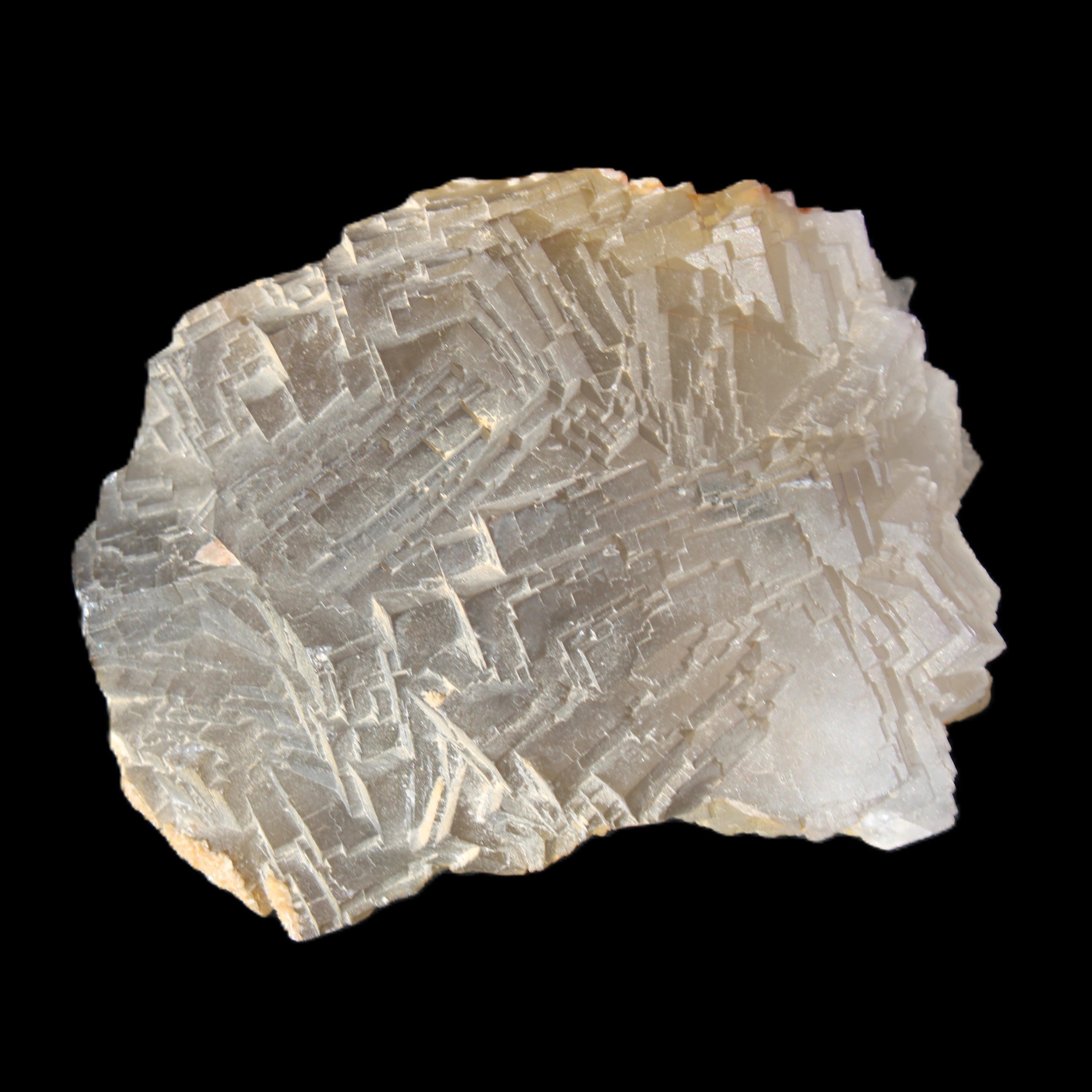 Clear Fluorite cubic stepped cluster 104*72*50mm 660g in sunlight - Rocks and Things Store