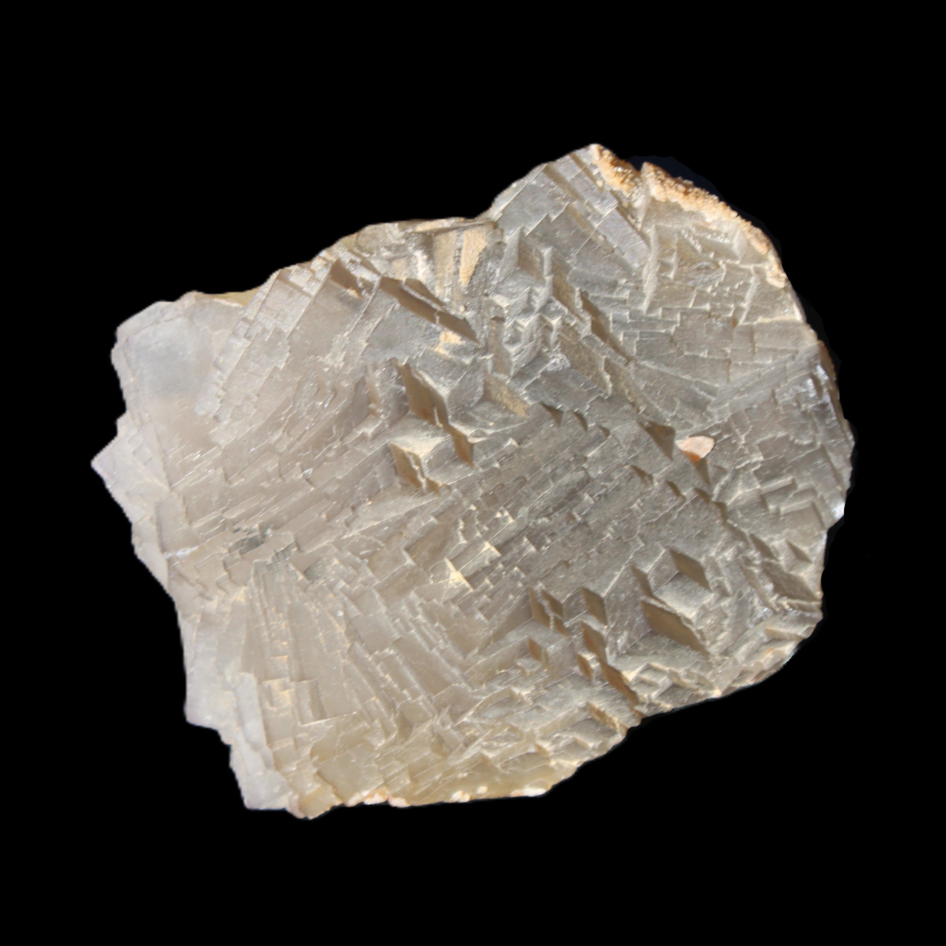 Clear Fluorite cubic stepped cluster 104*72*50mm 660g in sunlight - Rocks and Things Store