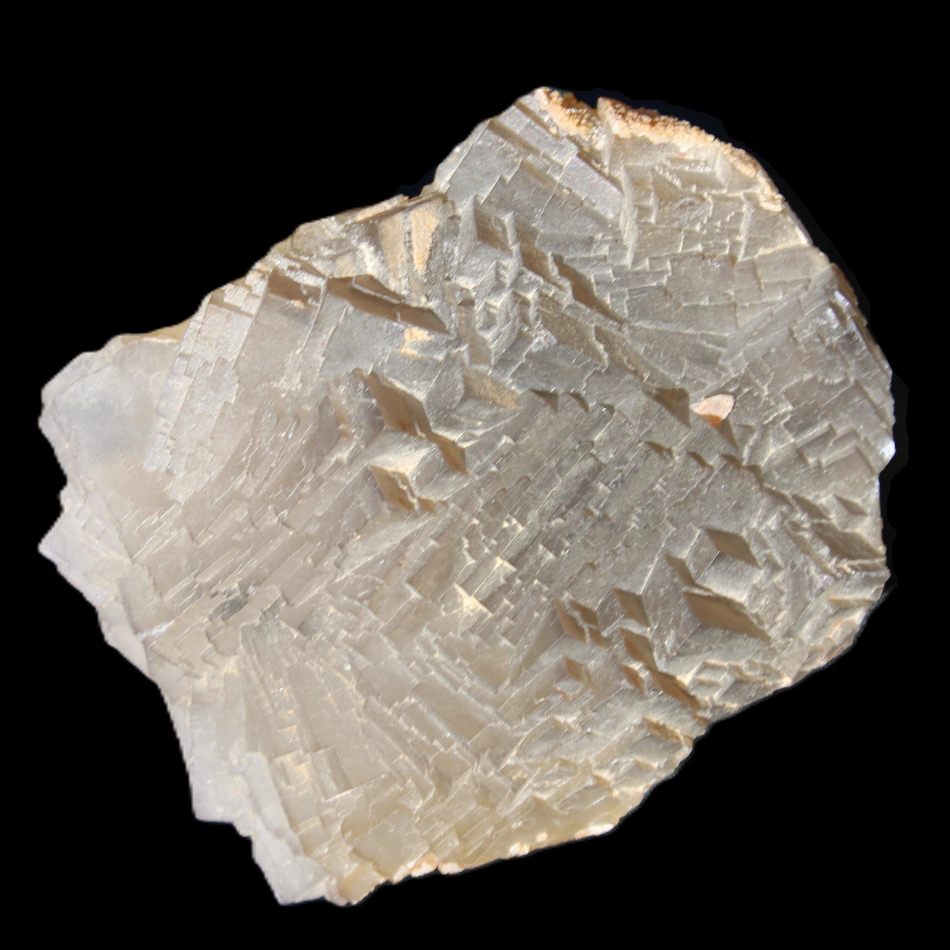 Clear Fluorite cubic stepped cluster 104*72*50mm 660g in sunlight - Rocks and Things Store
