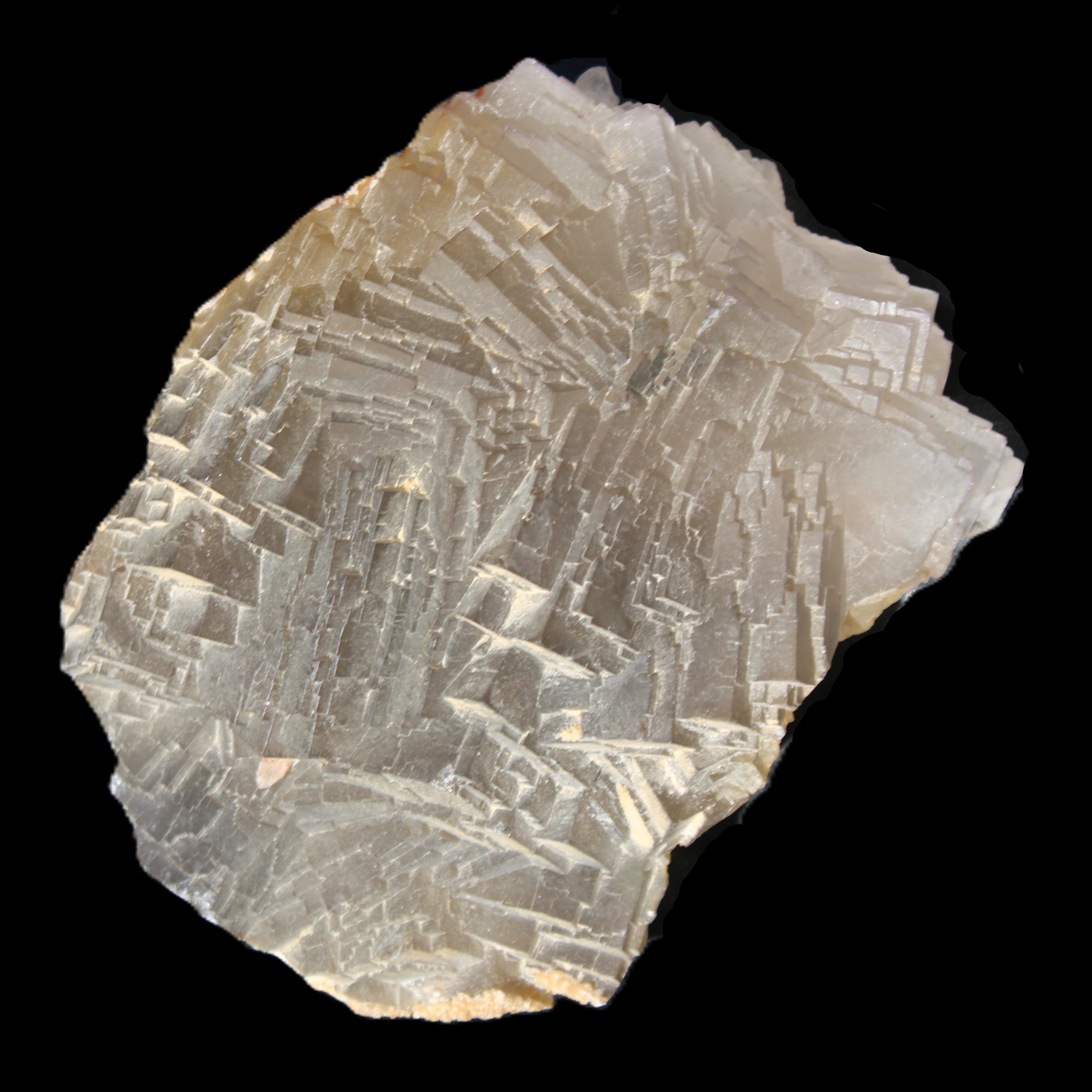 Clear Fluorite cubic stepped cluster 104*72*50mm 660g in sunlight - Rocks and Things Store