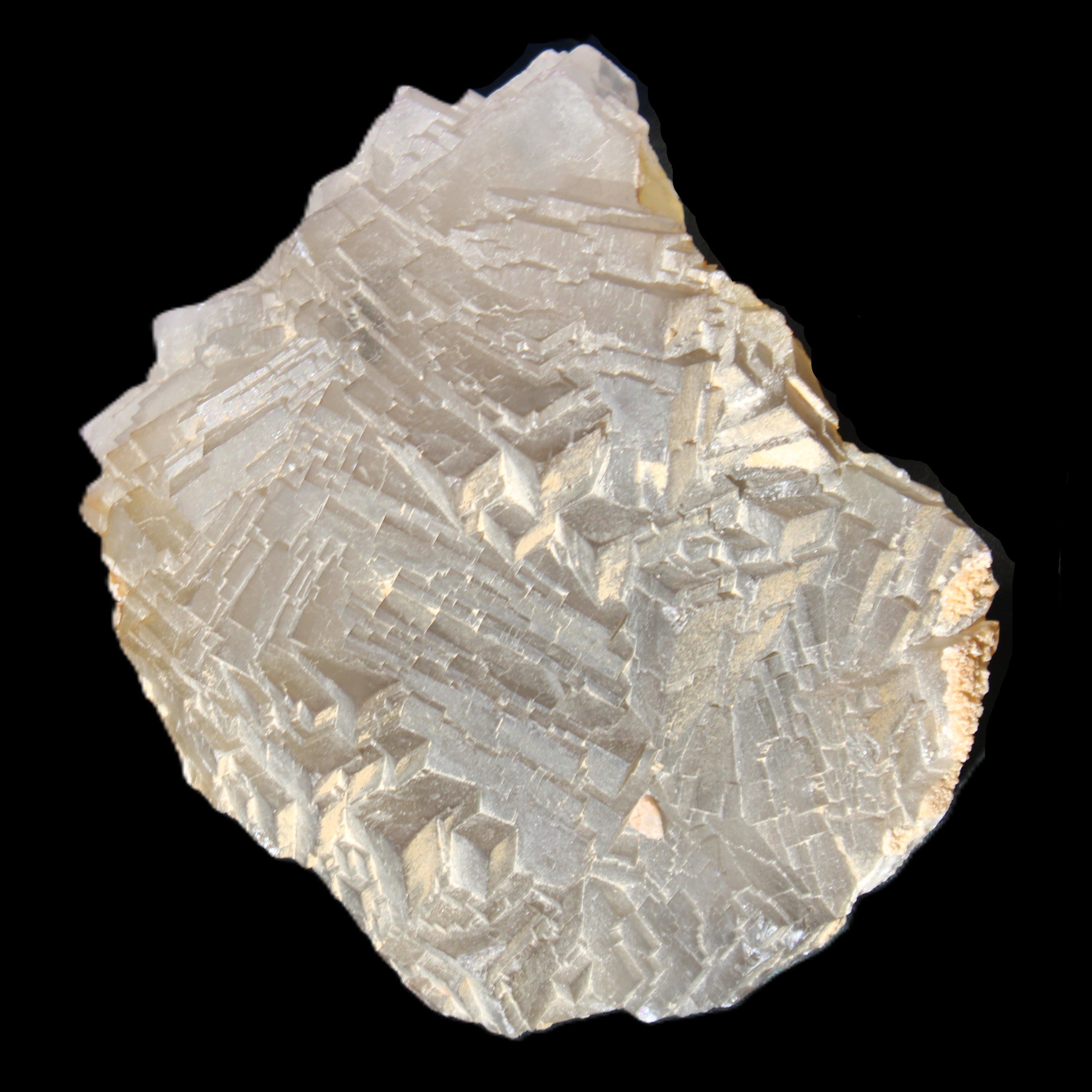 Clear Fluorite cubic stepped cluster 104*72*50mm 660g in sunlight - Rocks and Things Store
