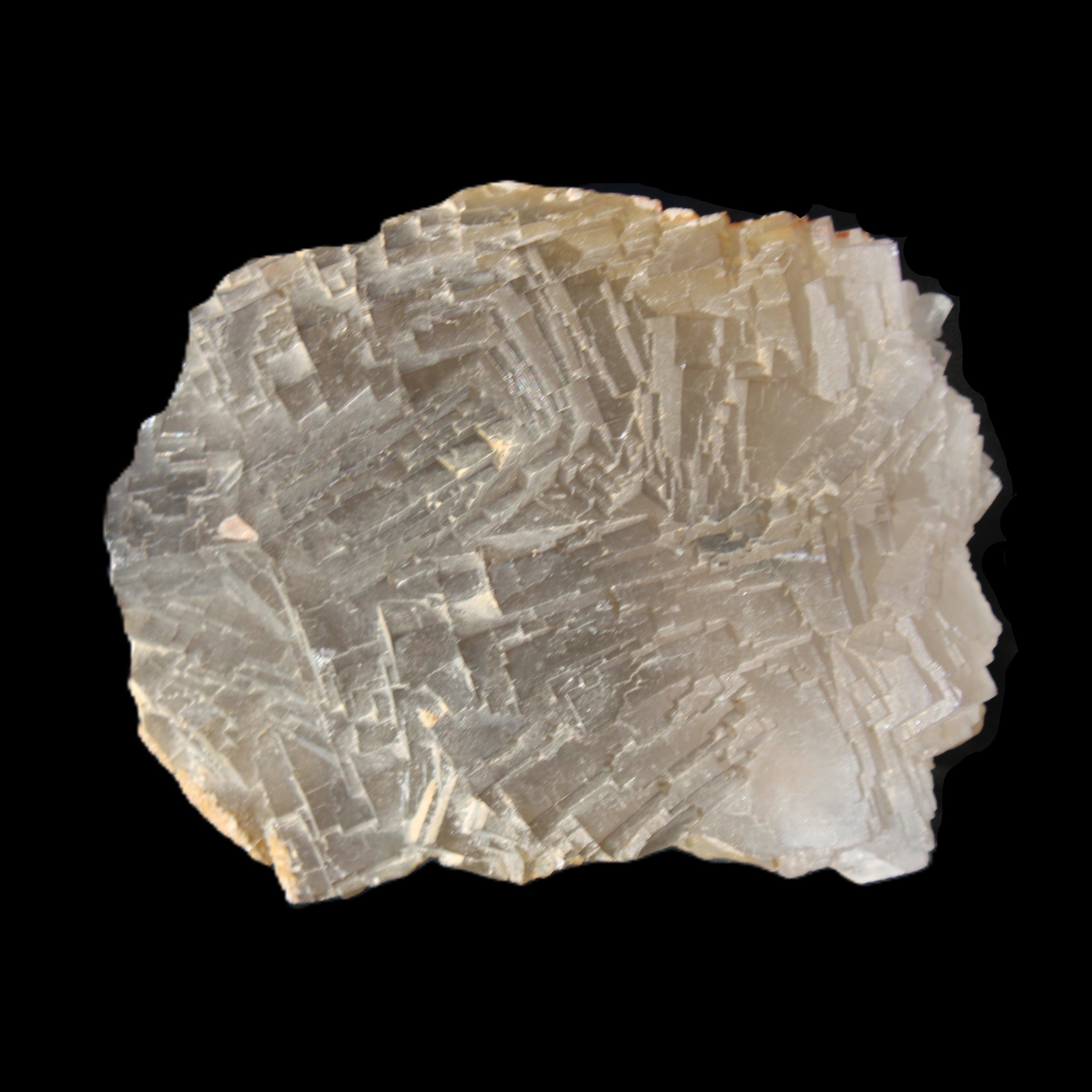 Clear Fluorite cubic stepped cluster 104*72*50mm 660g in sunlight - Rocks and Things Store