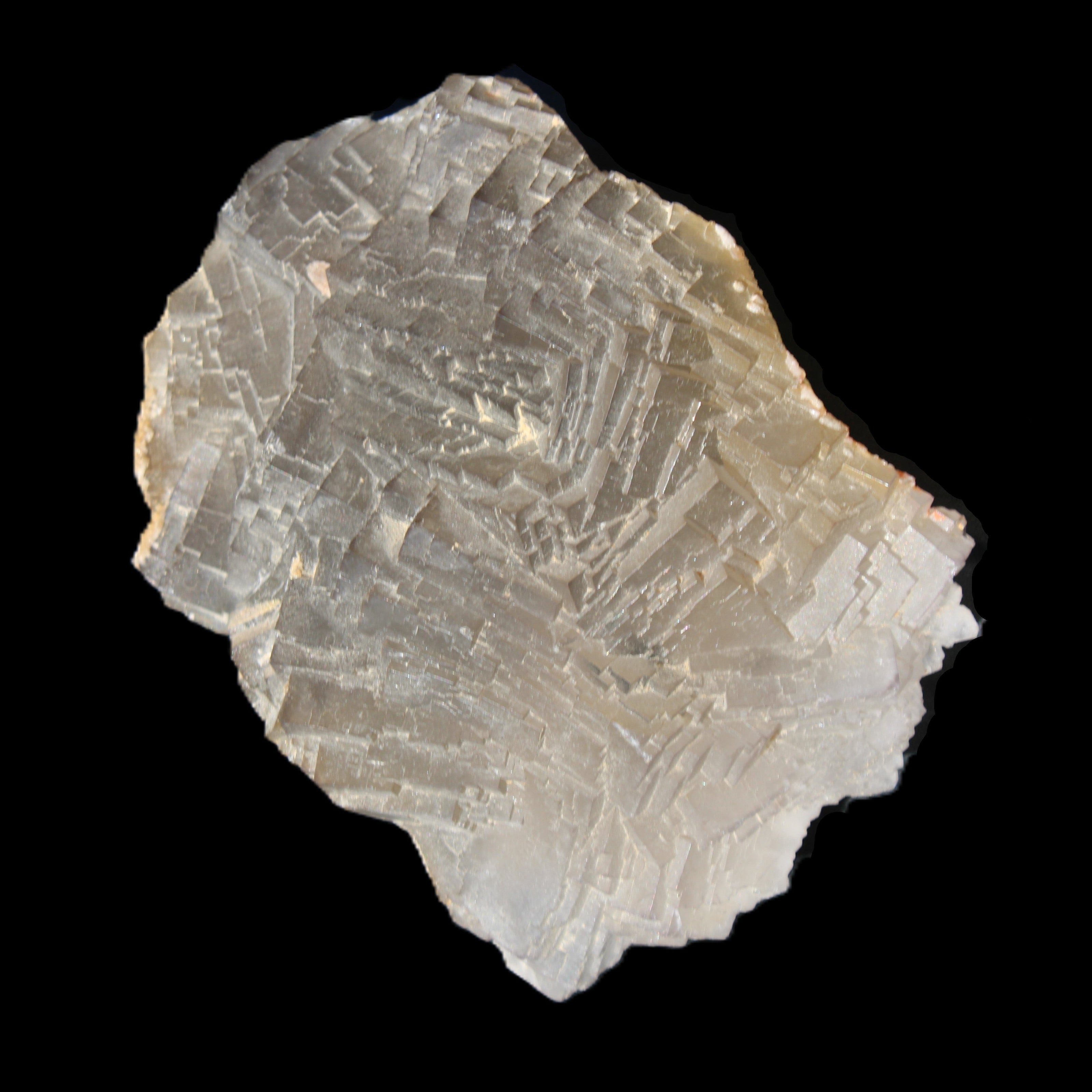 Clear Fluorite cubic stepped cluster 104*72*50mm 660g in sunlight - Rocks and Things Store