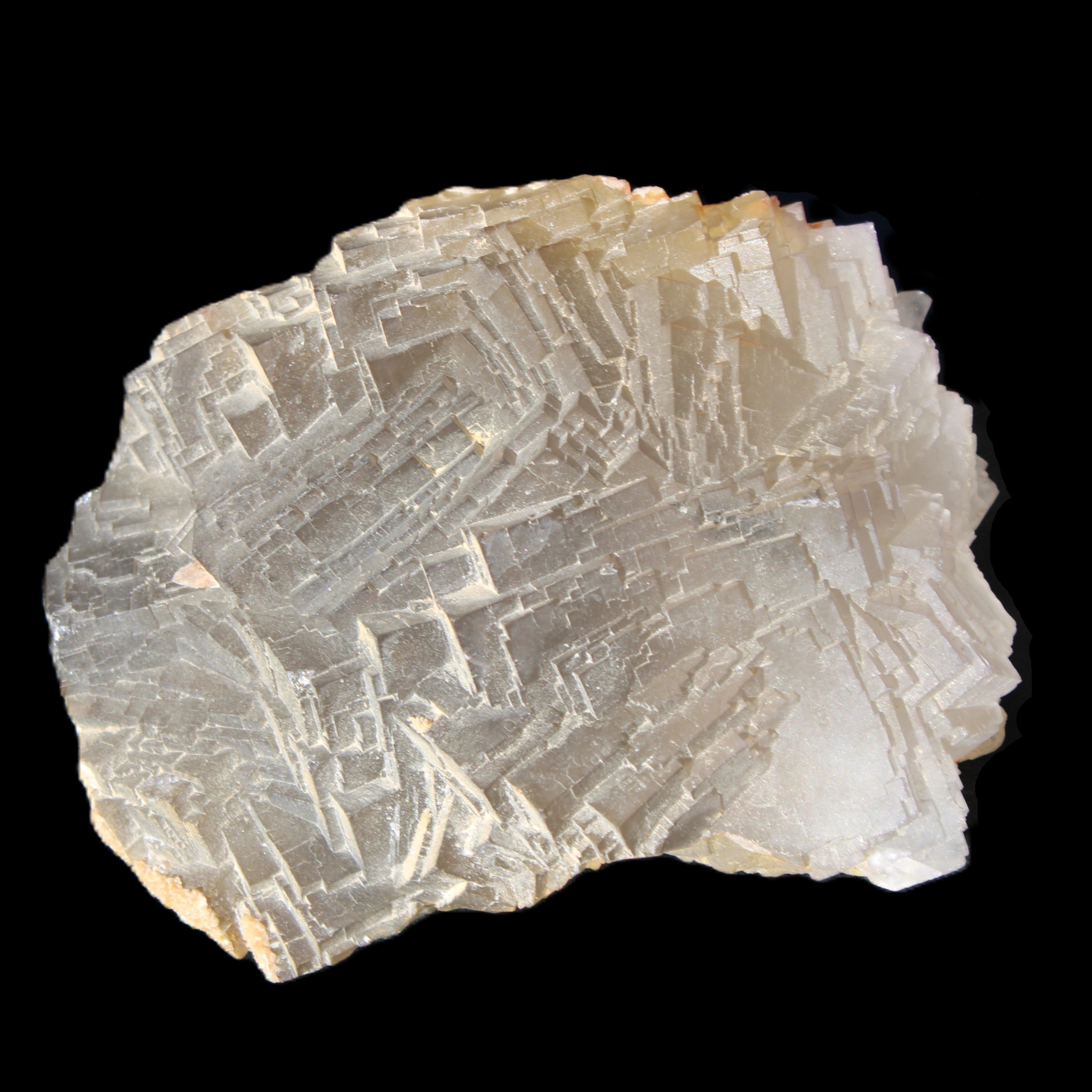 Clear Fluorite cubic stepped cluster 104*72*50mm 660g in sunlight - Rocks and Things Store