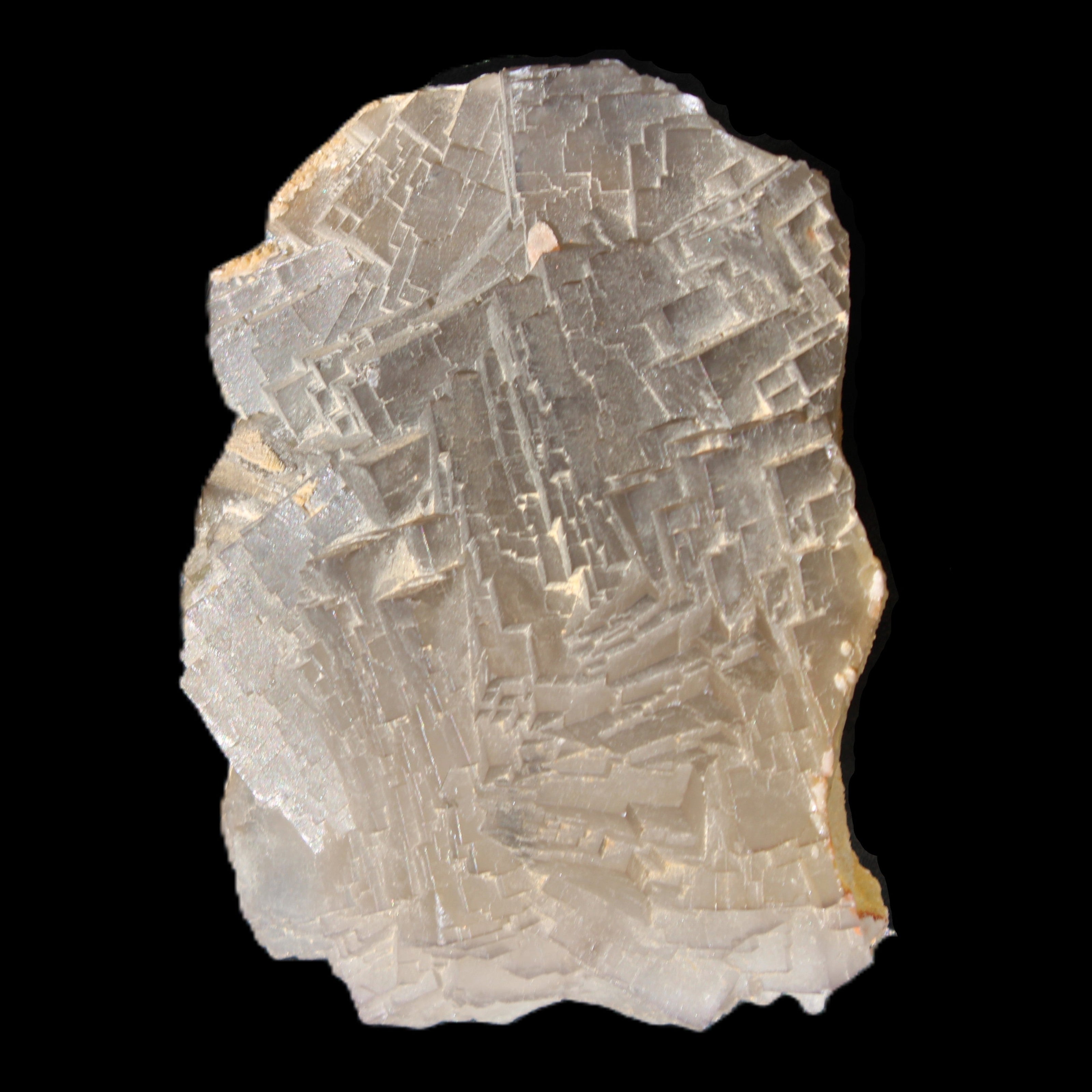 Clear Fluorite cubic stepped cluster 104*72*50mm 660g in sunlight - Rocks and Things Store
