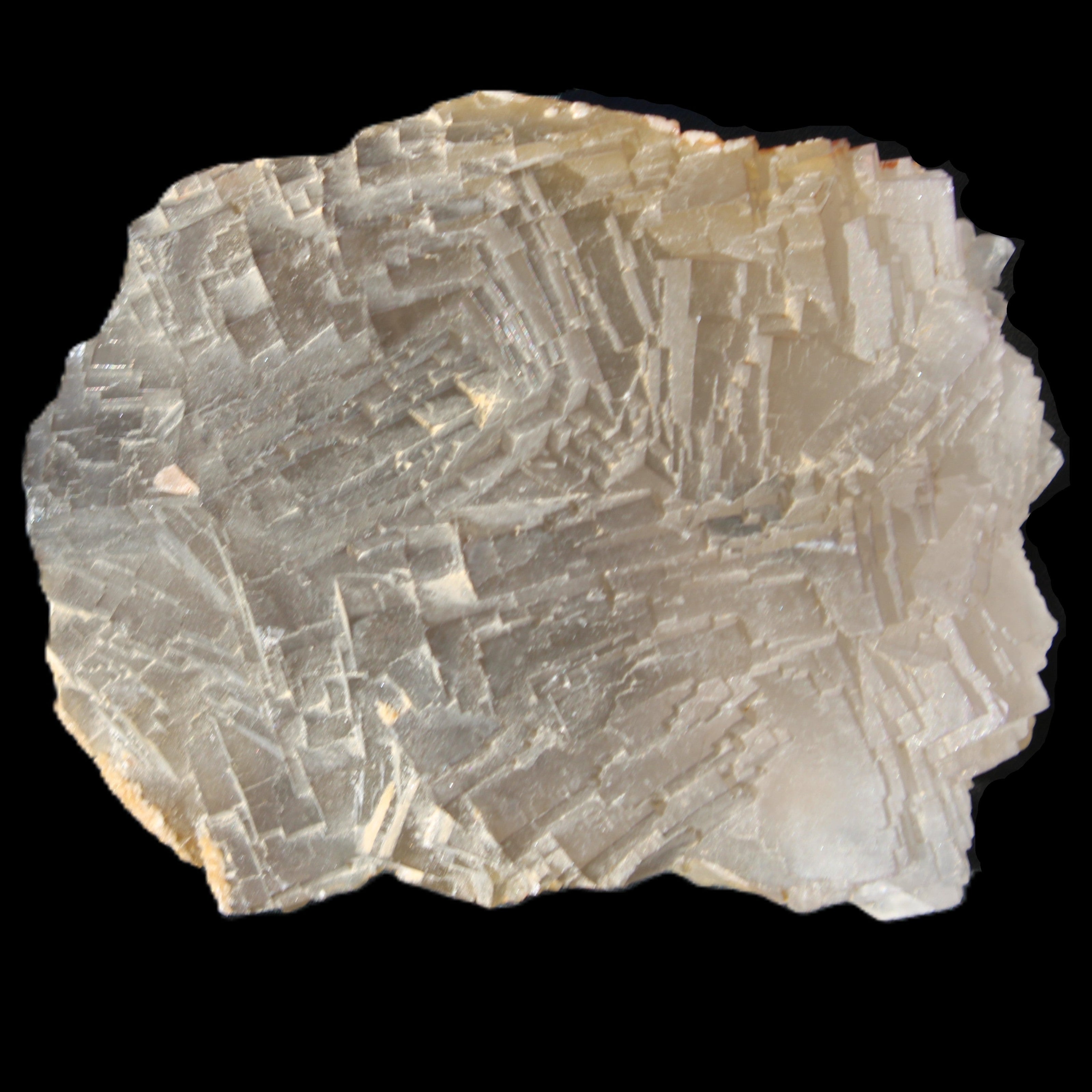 Clear Fluorite cubic stepped cluster 104*72*50mm 660g in sunlight - Rocks and Things Store