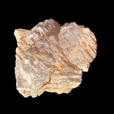 Clear Fluorite stepped cluster 87*80*28mm 238g in sunlight - Rocks and Things Store