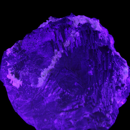 Clear and Coloured Fluorite cluster 110*100*58mm 1056g in UV light - Rocks and Things Store