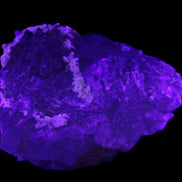 Clear and Coloured Fluorite cluster 110*100*58mm 1056g in UV light - Rocks and Things Store