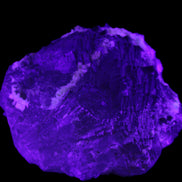 Clear and Coloured Fluorite cluster 110*100*58mm 1056g in UV light - Rocks and Things Store