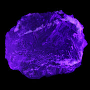 Clear and Coloured Fluorite cluster 110*100*58mm 1056g in UV light - Rocks and Things Store