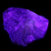 Clear and Coloured Fluorite cluster 110*100*58mm 1056g in UV light - Rocks and Things Store