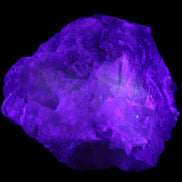 Clear and Coloured Fluorite cluster 110*100*58mm 1056g in UV light - Rocks and Things Store