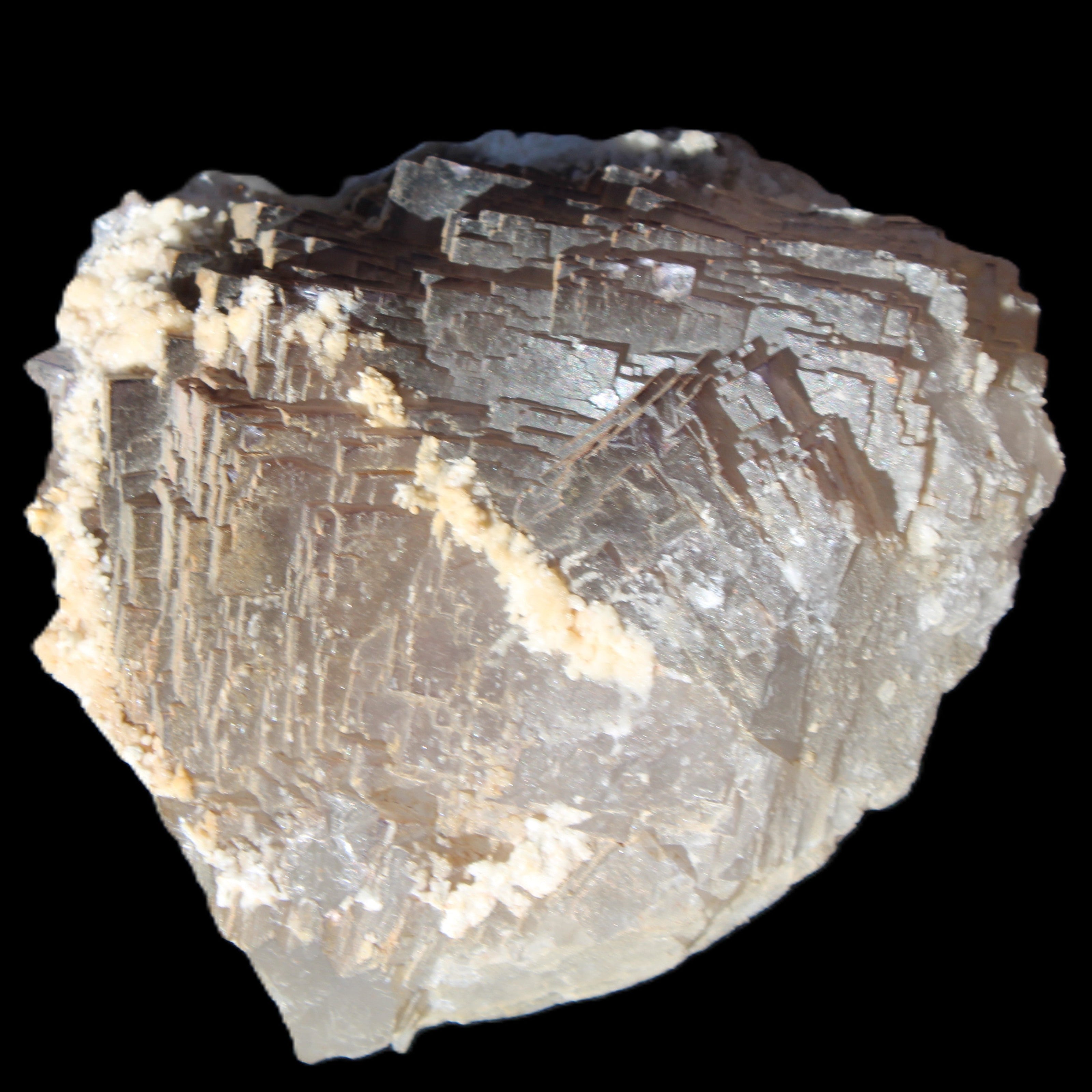 Clear and Coloured Fluorite cluster 110*100*58mm 1056g in sunlight - Rocks and Things Store