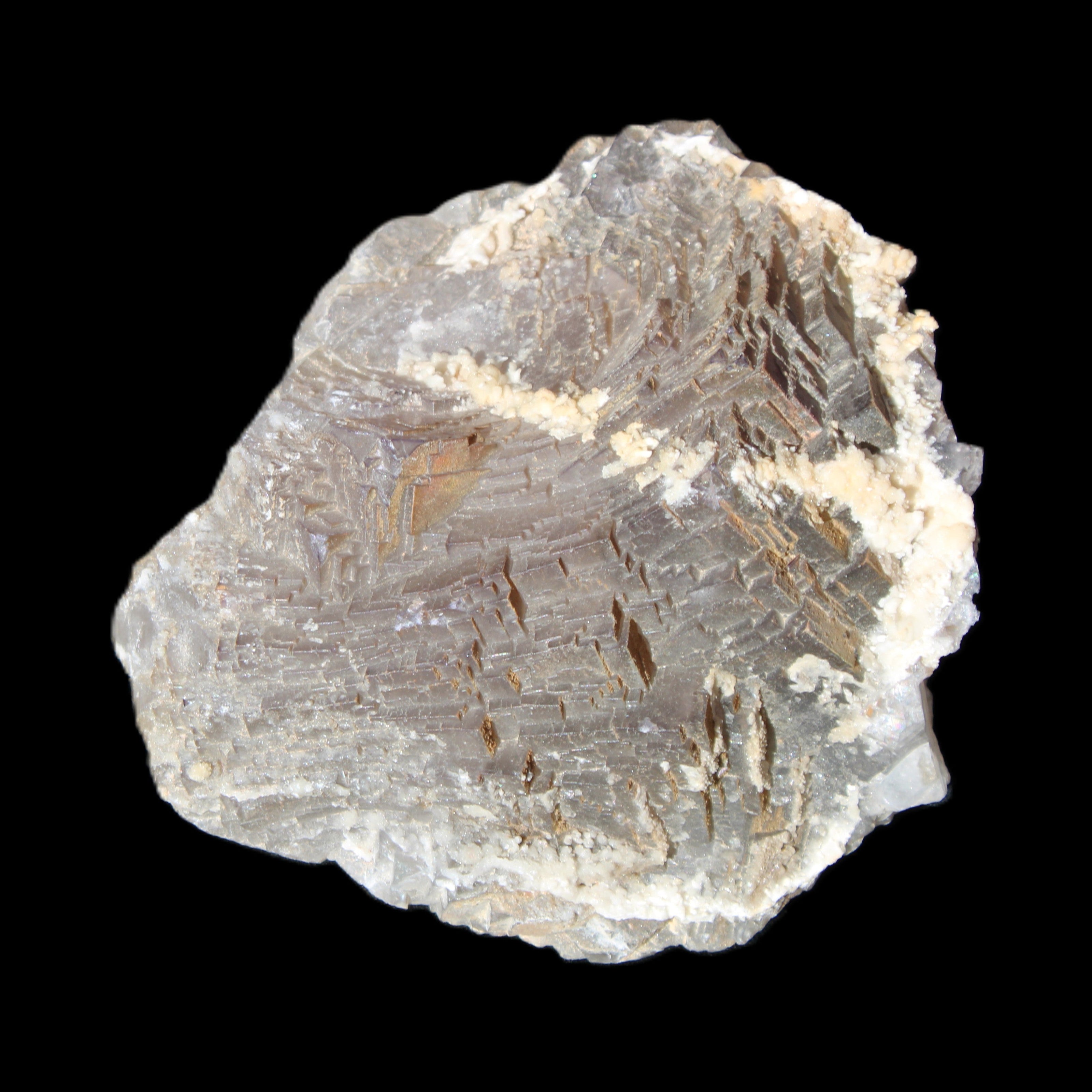Clear and Coloured Fluorite cluster 110*100*58mm 1056g in sunlight - Rocks and Things Store
