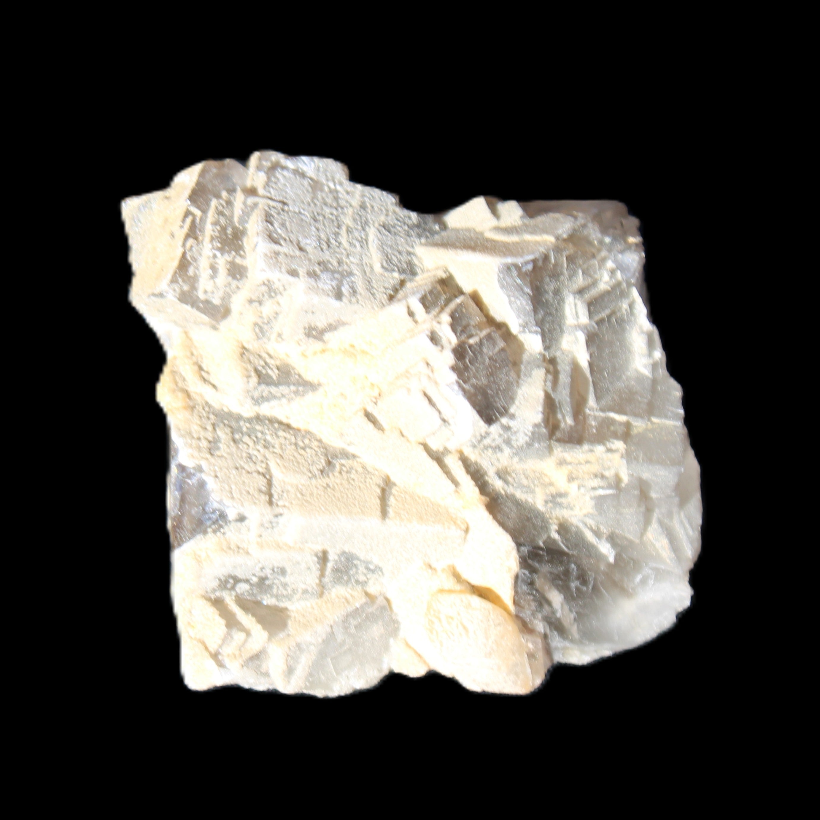 Clear Fluorite cubic cluster 45*40*40mm 102g in sunlight - Rocks and Things Store