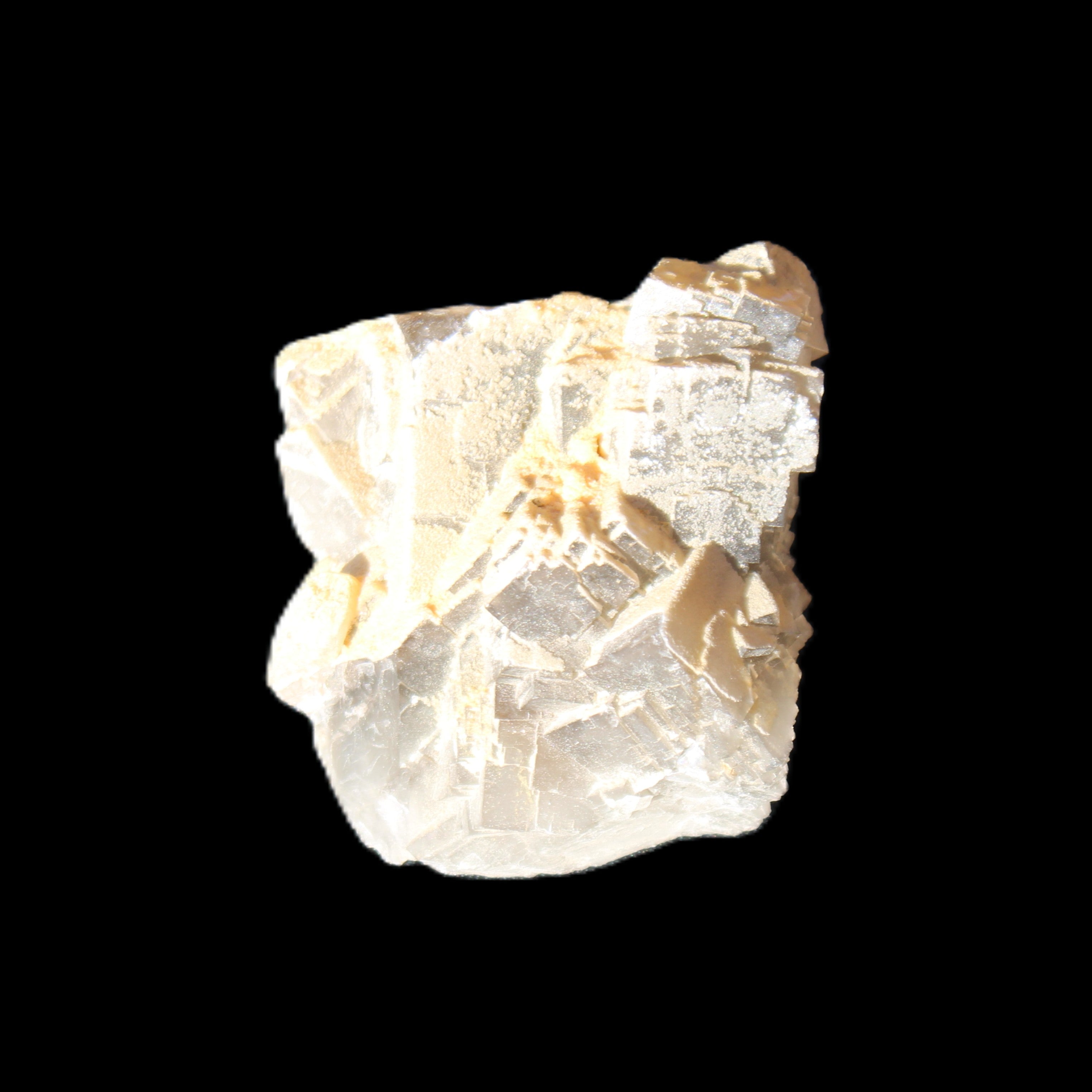 Clear Fluorite cubic cluster45*40*40mm 102g in sunlight - Rocks and Things Store