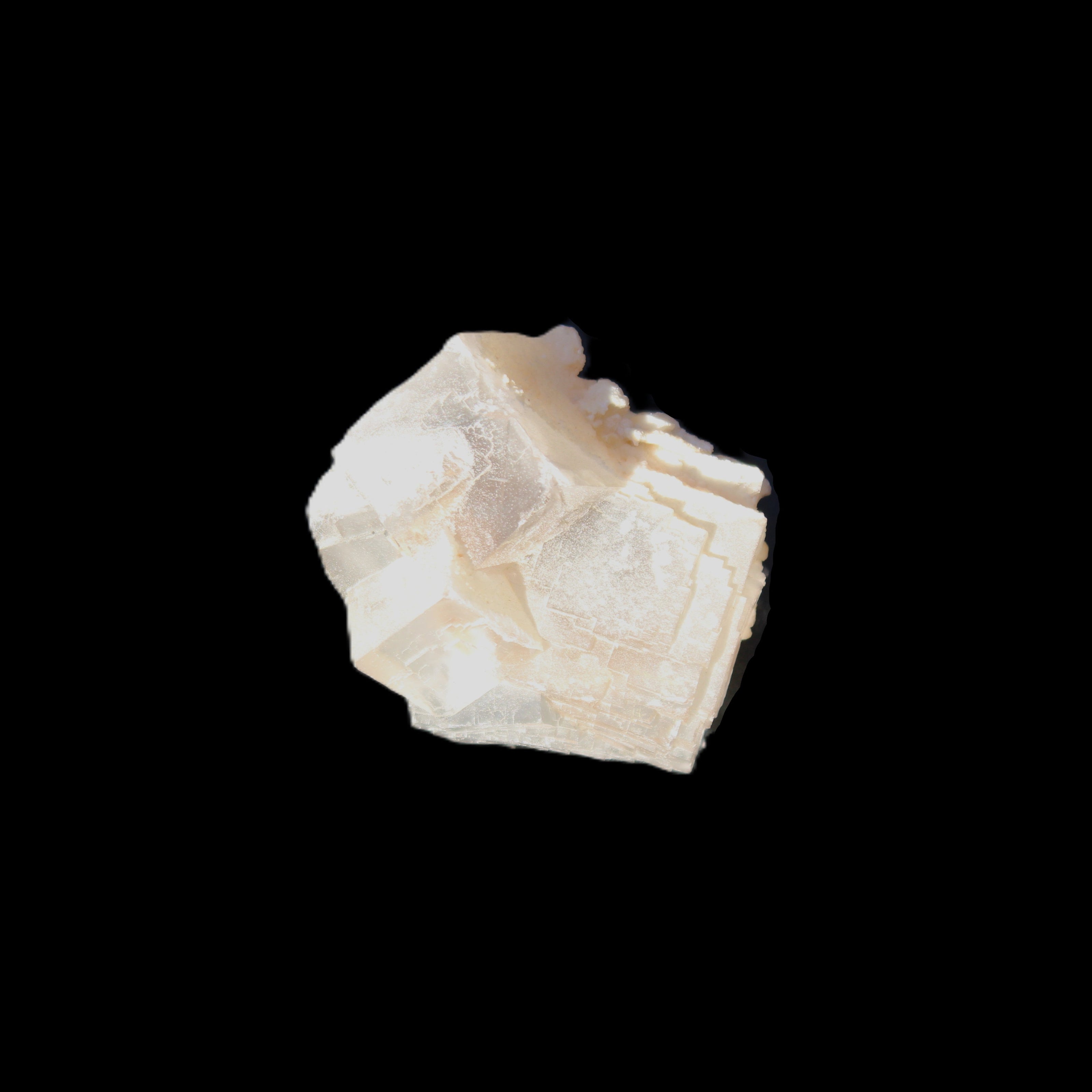Clear Fluorite cubic cluster45*40*40mm 102g in sunlight - Rocks and Things Store