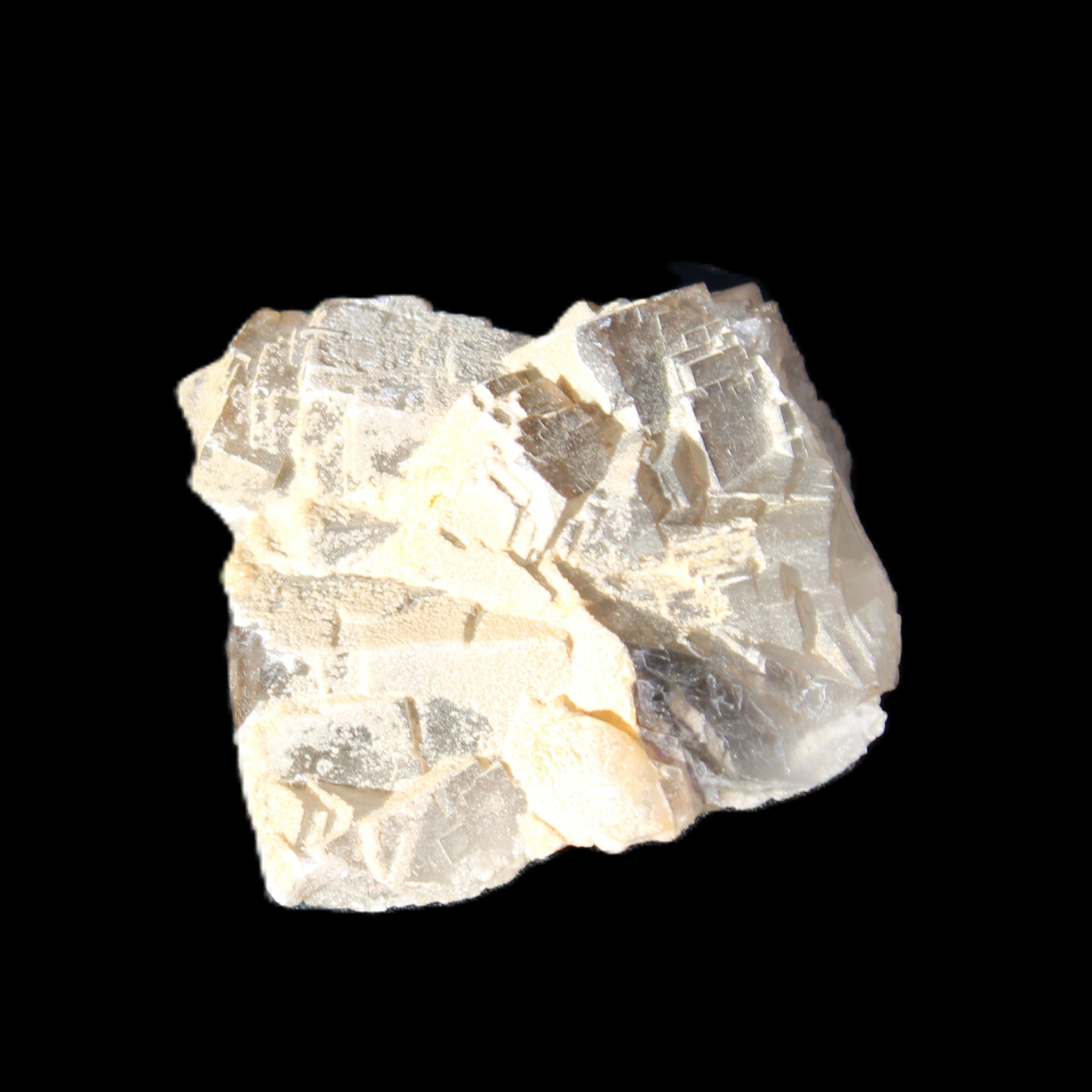 Clear Fluorite cubic cluster45*40*40mm 102g in sunlight - Rocks and Things Store