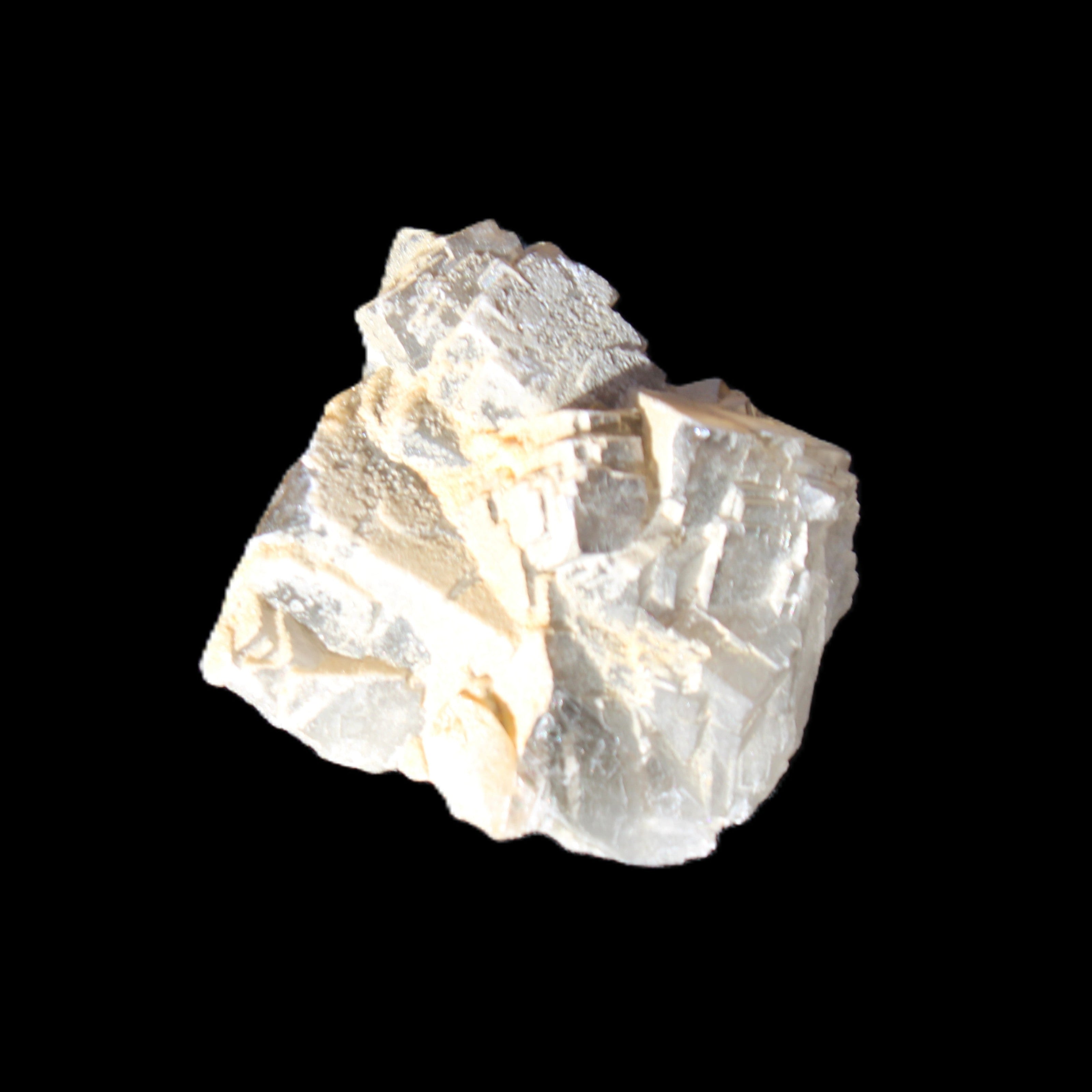 Clear Fluorite cubic cluster45*40*40mm 102g in sunlight - Rocks and Things Store