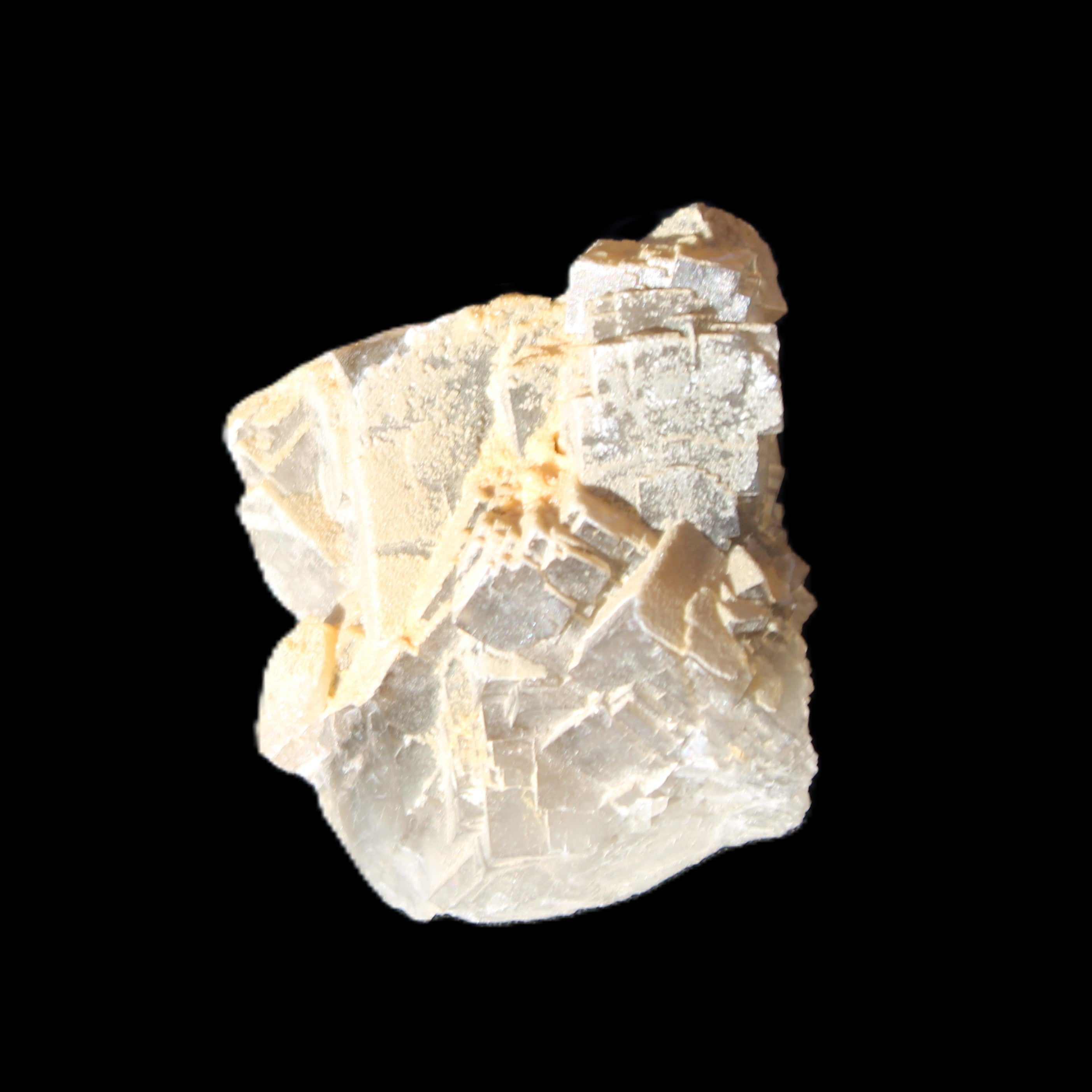 Clear Fluorite cubic cluster45*40*40mm 102g in sunlight - Rocks and Things Store