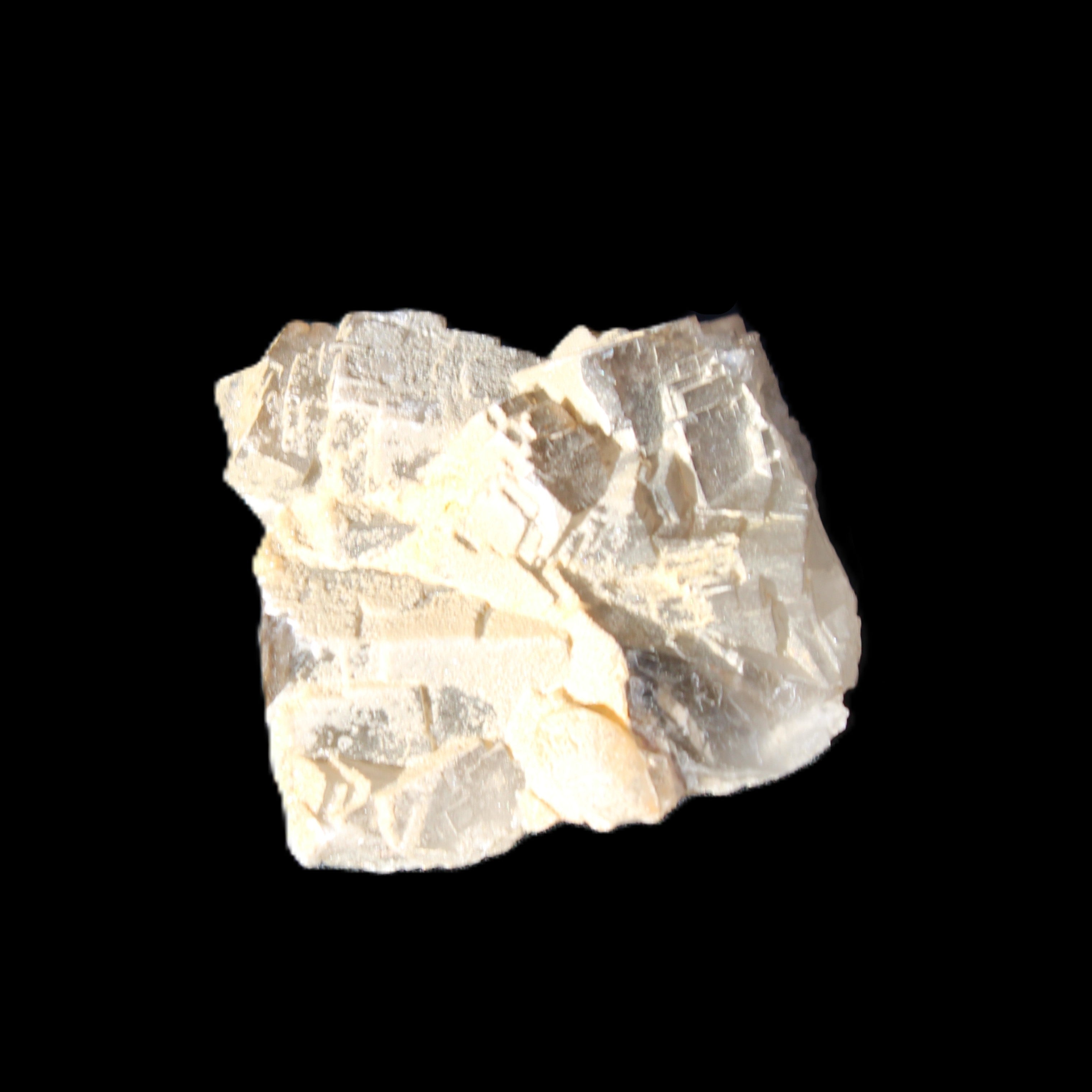 Clear Fluorite cubic cluster45*40*40mm 102g in sunlight - Rocks and Things Store