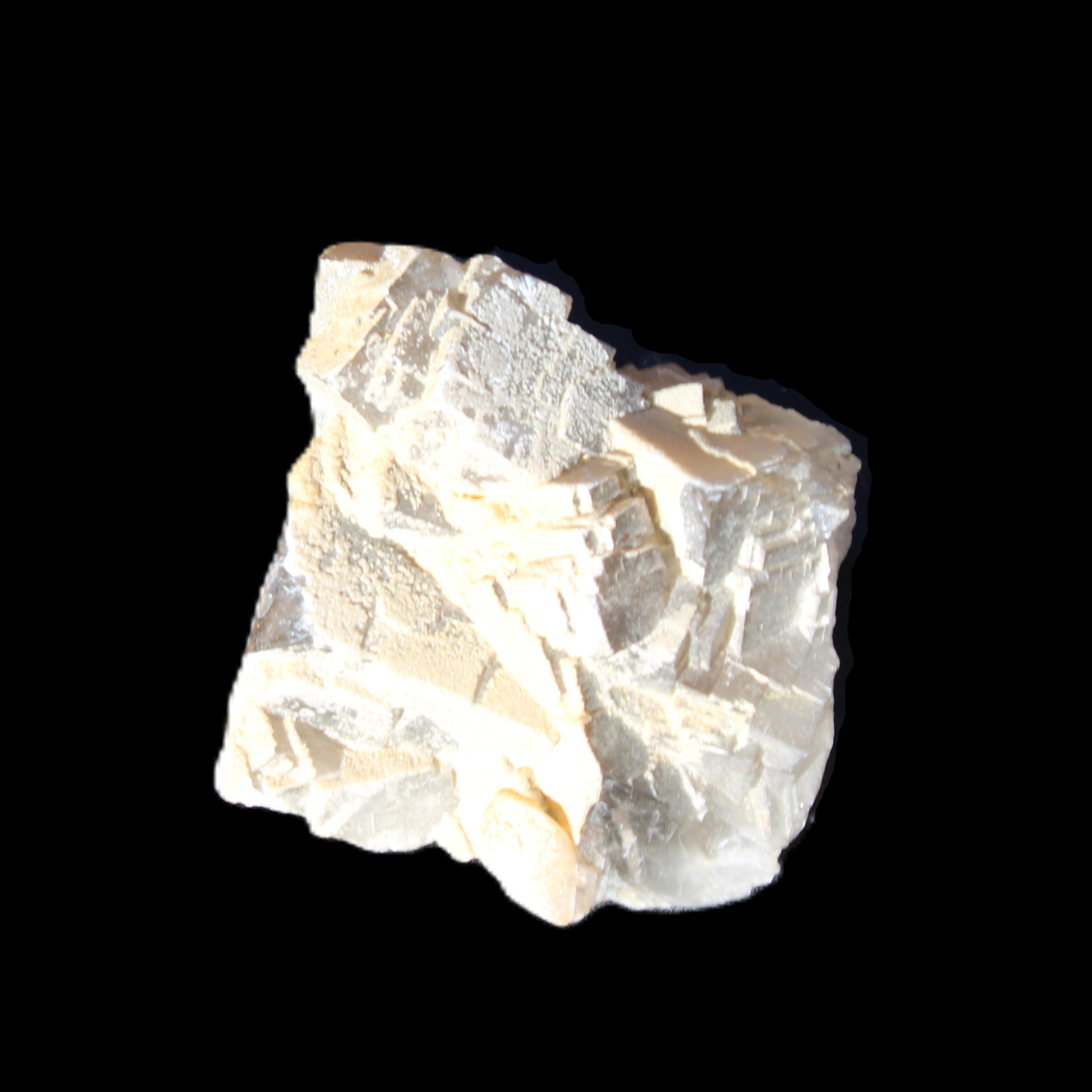 Clear Fluorite cubic cluster45*40*40mm 102g in sunlight - Rocks and Things Store