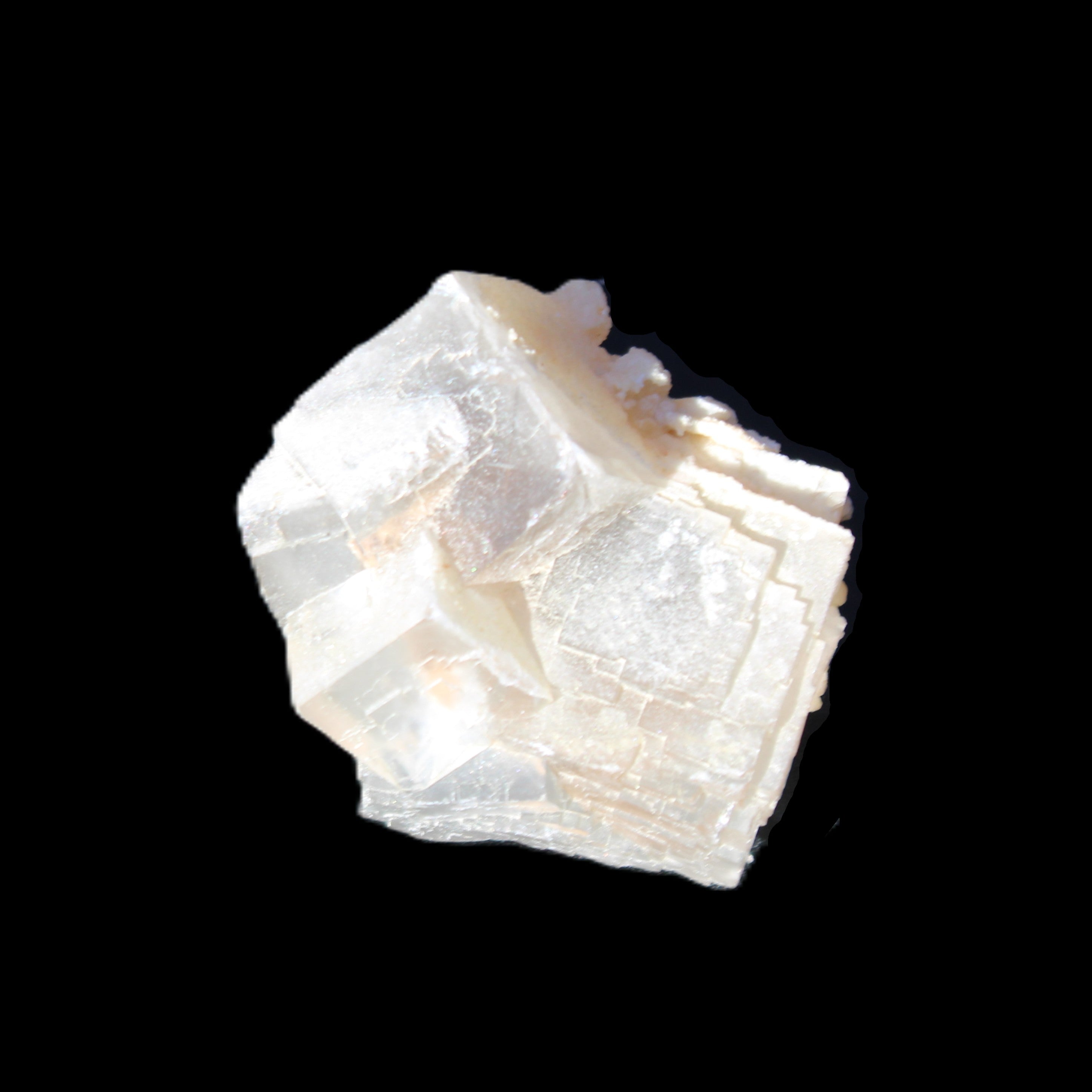 Clear Fluorite cubic cluster45*40*40mm 102g in sunlight - Rocks and Things Store
