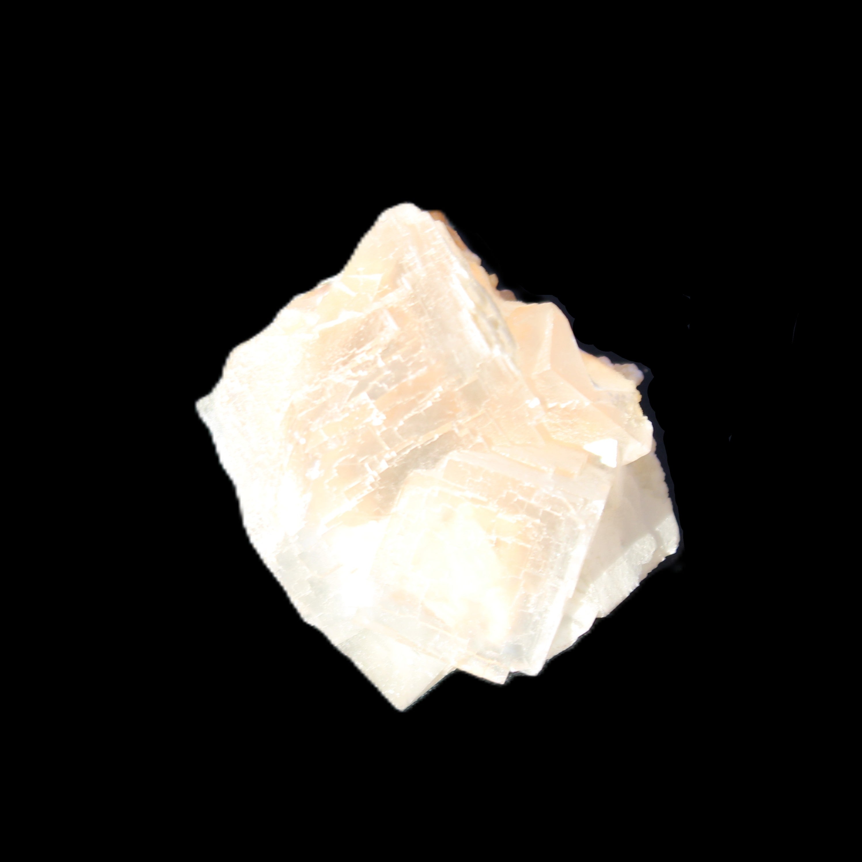 Clear Fluorite cubic cluster45*40*40mm 102g in sunlight - Rocks and Things Store