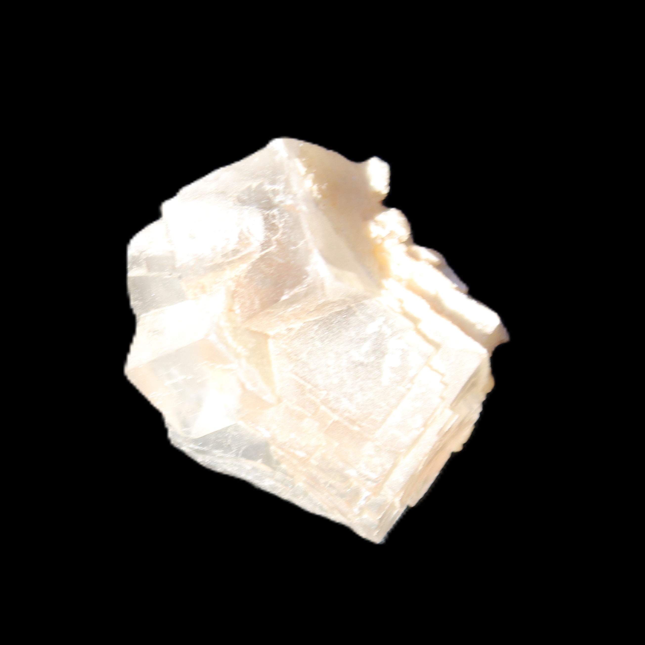 Clear Fluorite cubic cluster45*40*40mm 102g in sunlight - Rocks and Things Store