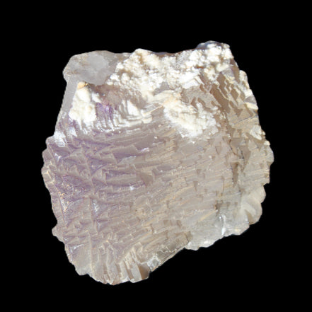 Clear Fluorite stepped cluster 90*80*52mm 523g in sunlight - Rocks and Things Store