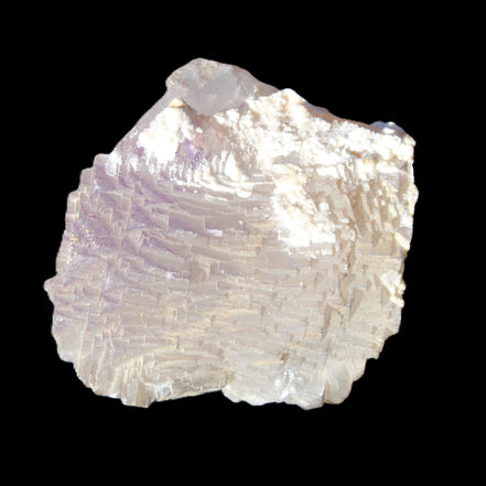 Clear Fluorite stepped cluster 90*80*52mm 523g in sunlight - Rocks and Things Store