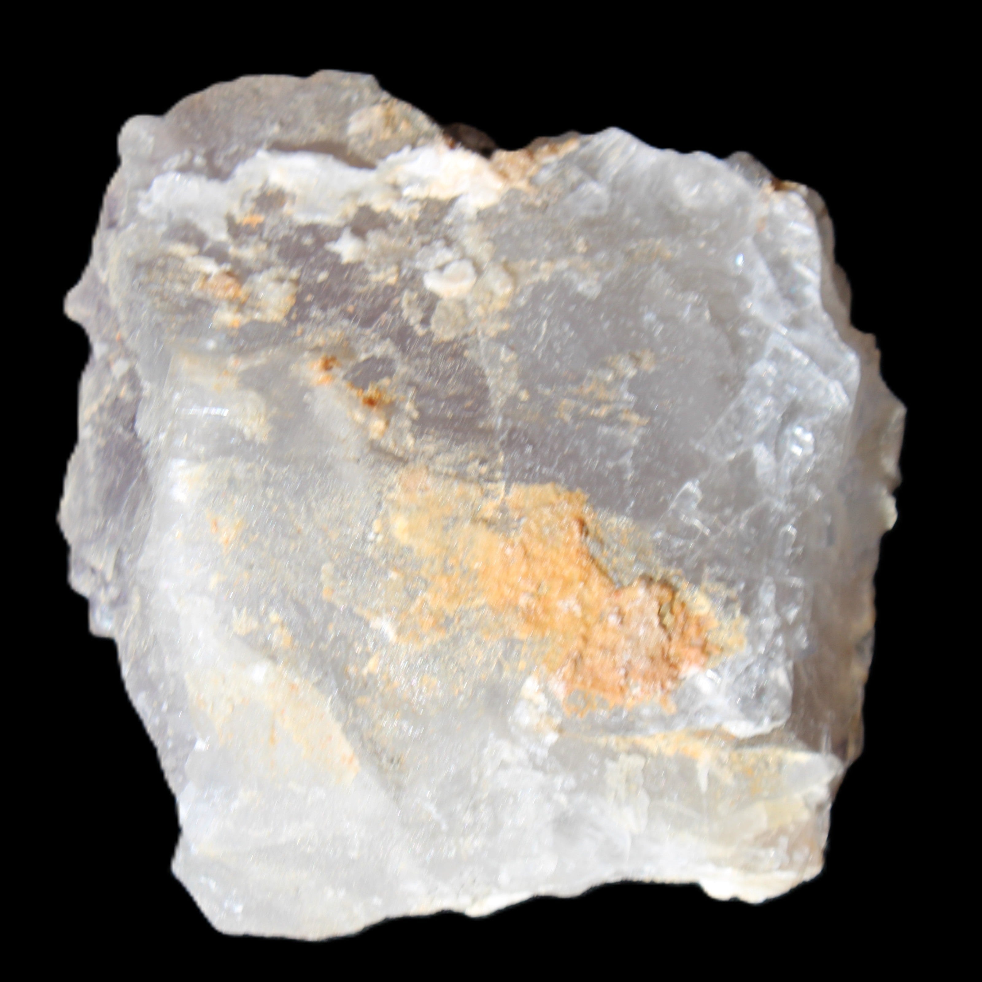 Clear Fluorite stepped cluster 90*80*52mm 523g in sunlight - Rocks and Things Store