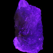 Big Clear Fluorite slab cluster 180*100*70mm 2166g in UV light - Rocks and Things Store