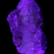 Big Clear Fluorite slab cluster 180*100*70mm 2166g in UV light - Rocks and Things Store