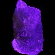 Big Clear Fluorite slab cluster 180*100*70mm 2166g in UV light - Rocks and Things Store