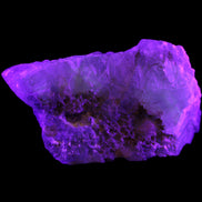 Big Clear Fluorite slab cluster 180*100*70mm 2166g in UV light - Rocks and Things Store