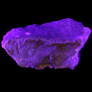 Big Clear Fluorite slab cluster 180*100*70mm 2166g in UV light - Rocks and Things Store