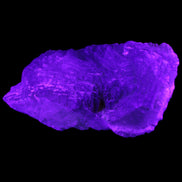 Big Clear Fluorite slab cluster 180*100*70mm 2166g in UV light - Rocks and Things Store