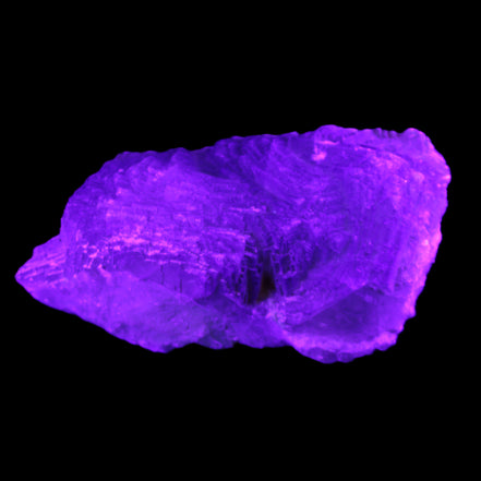 Big Clear Fluorite slab cluster 180*100*70mm 2166g in UV light - Rocks and Things Store