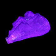 Clear Fluorite 39*28*13mm 16.6g in UV light - Rocks and Things Store