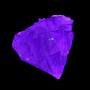 Clear Fluorite 39*28*13mm 16.6g in UV light - Rocks and Things Store