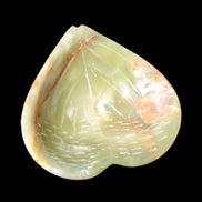 Afghan Jade hand-carved heart-shaped dish 106*110*30mm 267g in sunlight - Rocks and Things Store