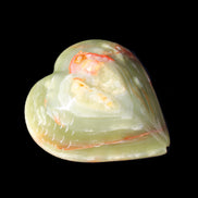 Afghan Jade hand-carved heart-shaped dish 106*110*30mm 267g in sunlight - Rocks and Things Store